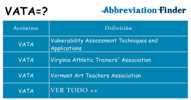 ¿Qué quiere decir vata