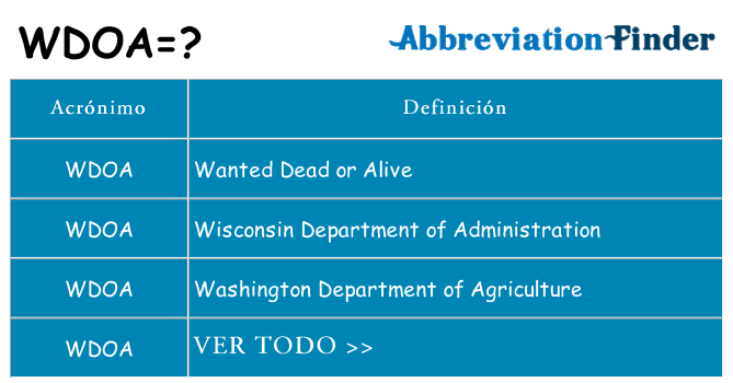 ¿Qué quiere decir wdoa