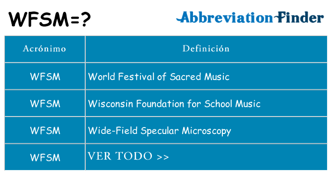 ¿Qué quiere decir wfsm