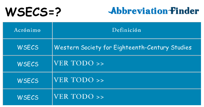 ¿Qué quiere decir wsecs