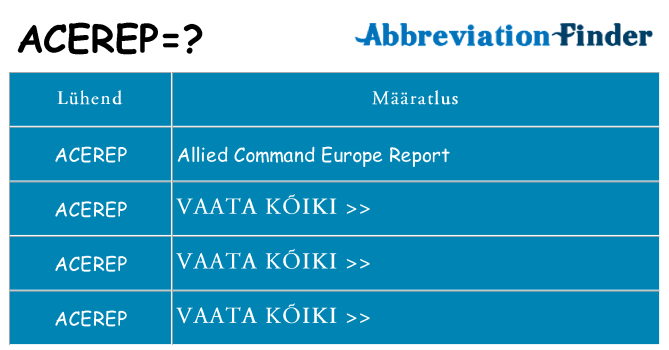 Mida acerep seista