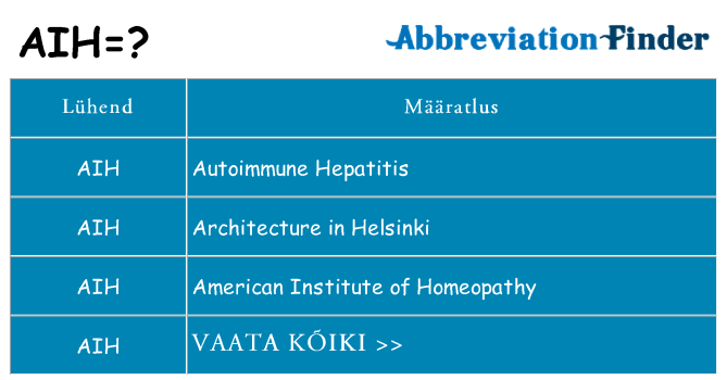 Mida aih seista