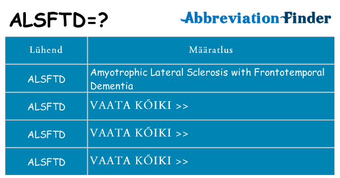 Mida alsftd seista
