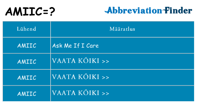 Mida amiic seista