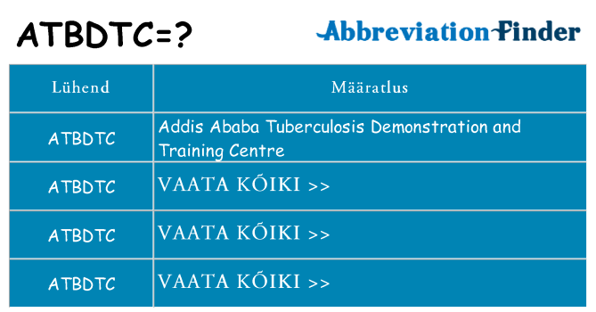 Mida atbdtc seista