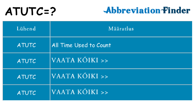 Mida atutc seista