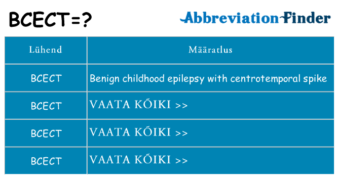 Mida bcect seista