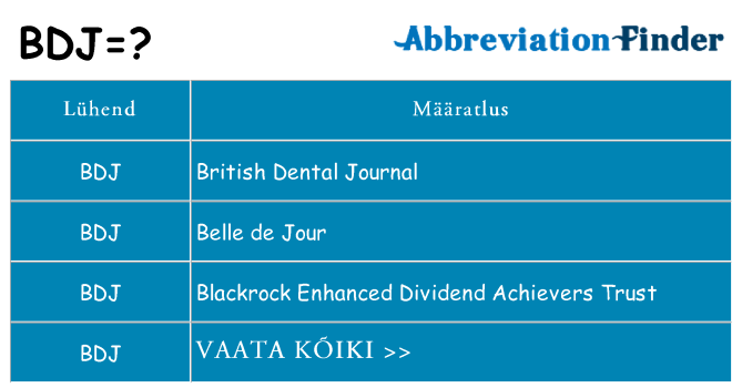 Mida bdj seista