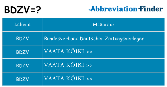 Mida bdzv seista