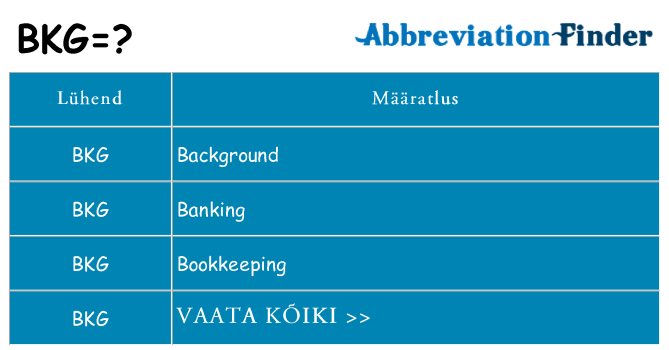 Mida bkg seista