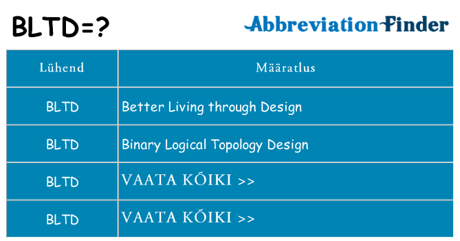 Mida bltd seista