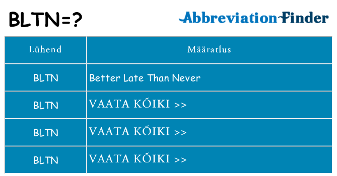 Mida bltn seista