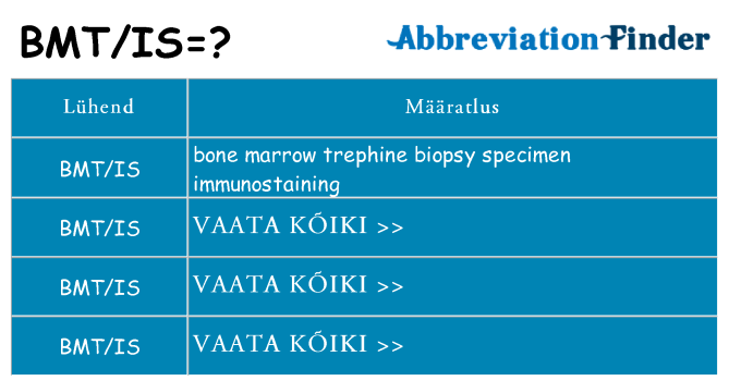 Mida bmtis seista