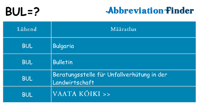 Mida bul seista