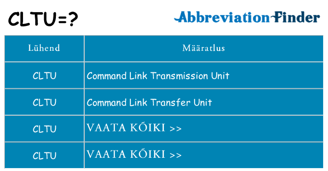 Mida cltu seista
