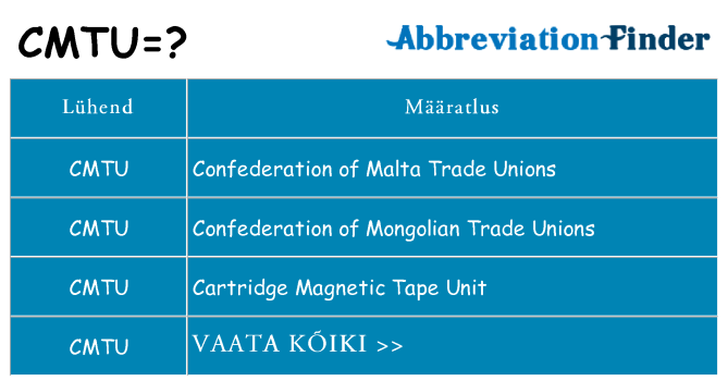 Mida cmtu seista