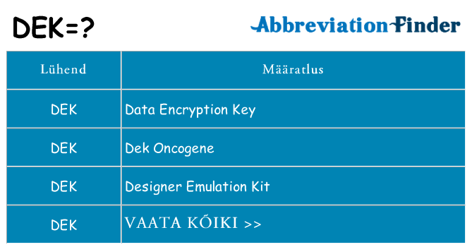 Mida dek seista