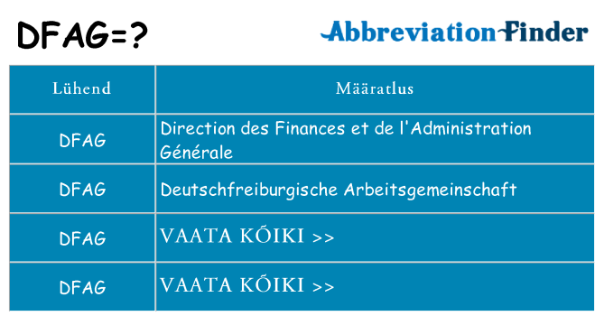 Mida dfag seista