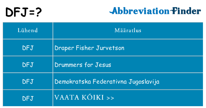 Mida dfj seista