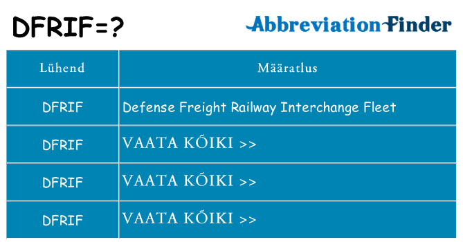 Mida dfrif seista