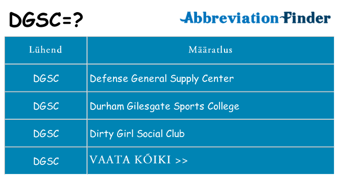 Mida dgsc seista