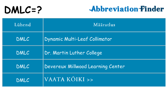 Mida dmlc seista