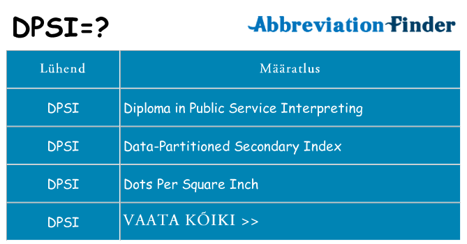 Mida dpsi seista