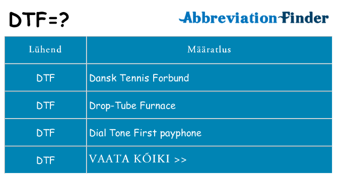Mida dtf seista