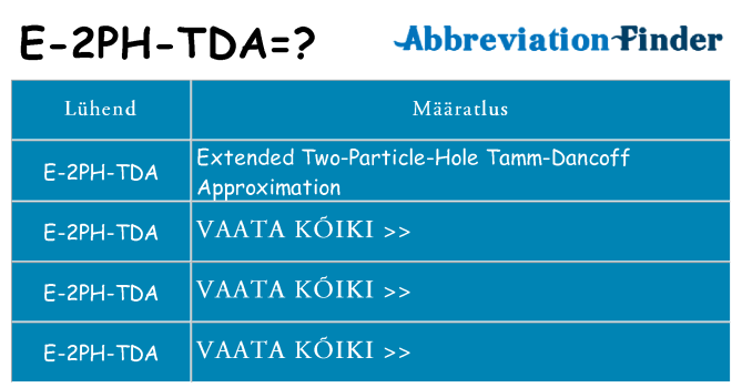 Mida e-2ph-tda seista
