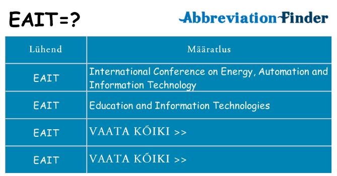 Mida eait seista