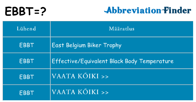 Mida ebbt seista