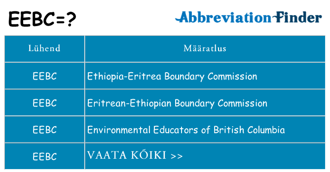 Mida eebc seista