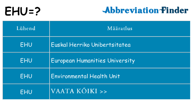 Mida ehu seista