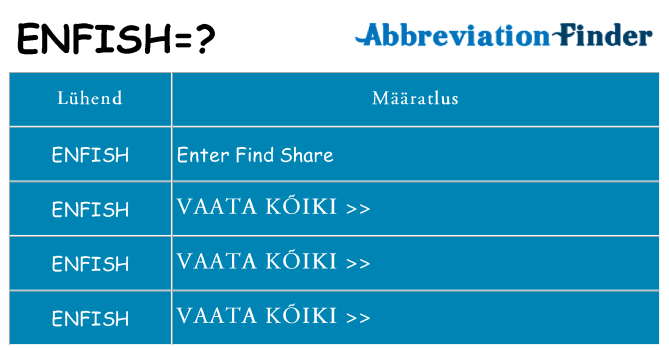 Mida enfish seista