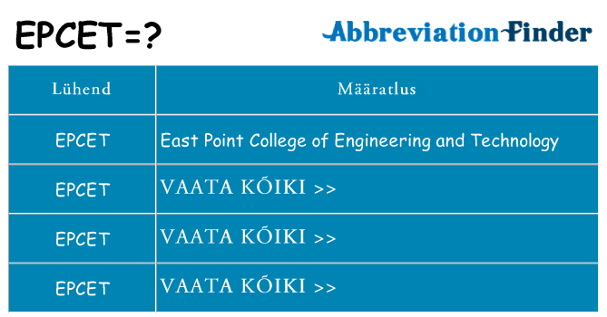 Mida epcet seista