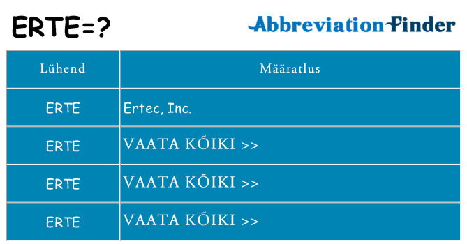 Mida erte seista