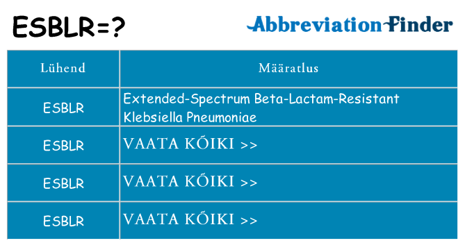 Mida esblr seista