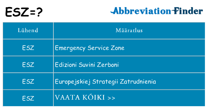 Mida esz seista