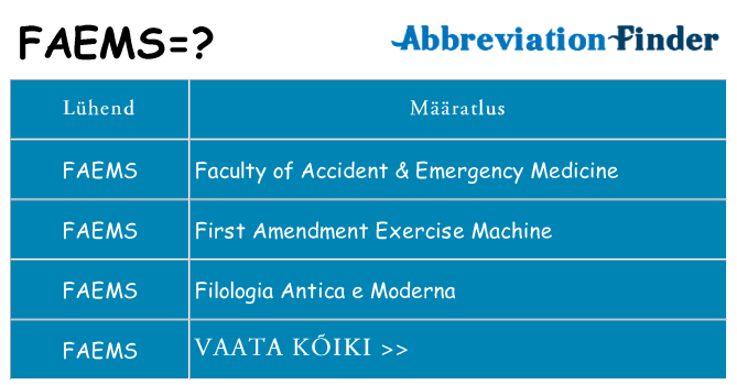 Mida faems seista