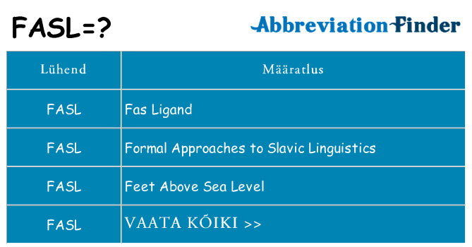 Mida fasl seista