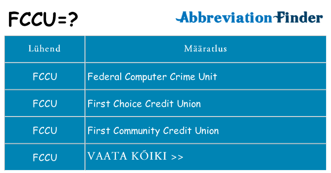 Mida fccu seista