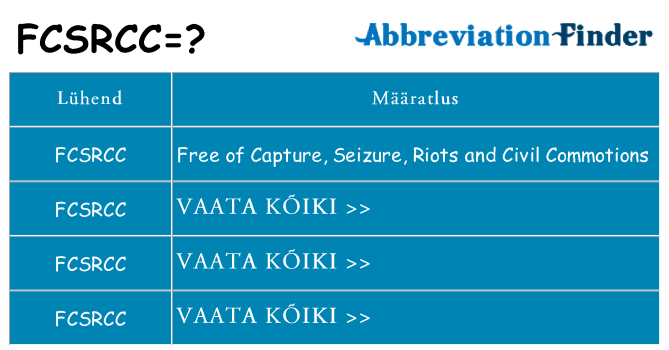 Mida fcsrcc seista