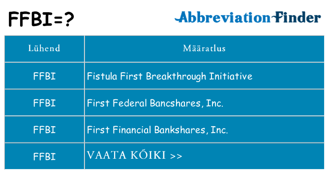 Mida ffbi seista