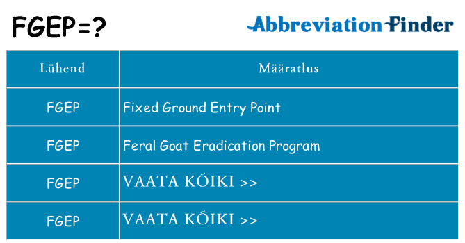 Mida fgep seista