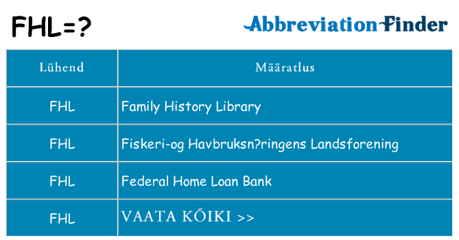 Mida fhl seista