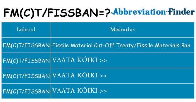 Mida fmctfissban seista