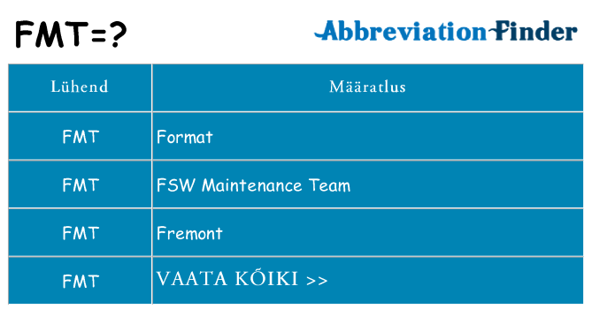 Mida fmt seista