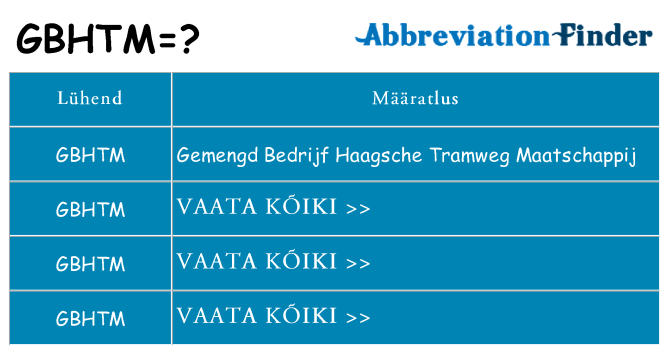 Mida gbhtm seista