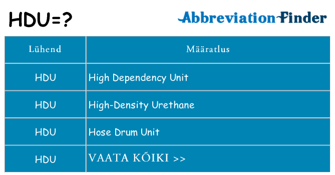 Mida hdu seista