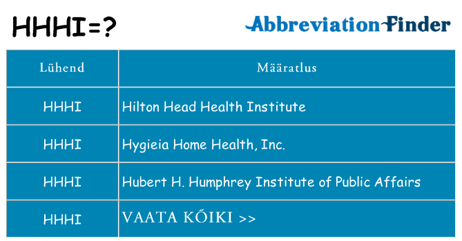Mida hhhi seista